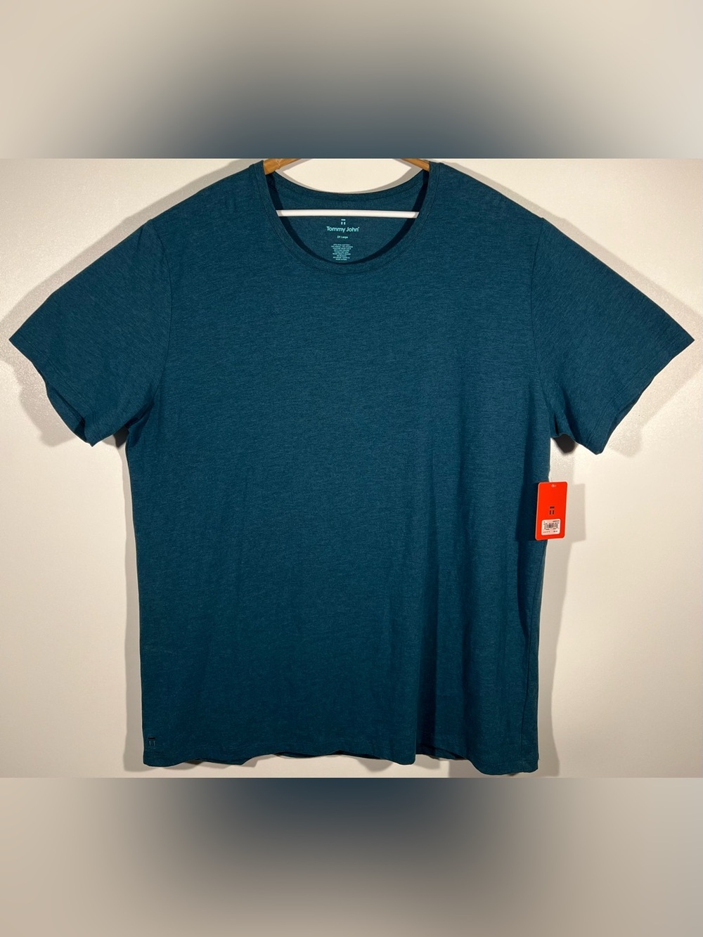 Tommy John Men’s Short Sleeve Crewneck Tee Shirt Ink Blue Heather Size 2XL NWT